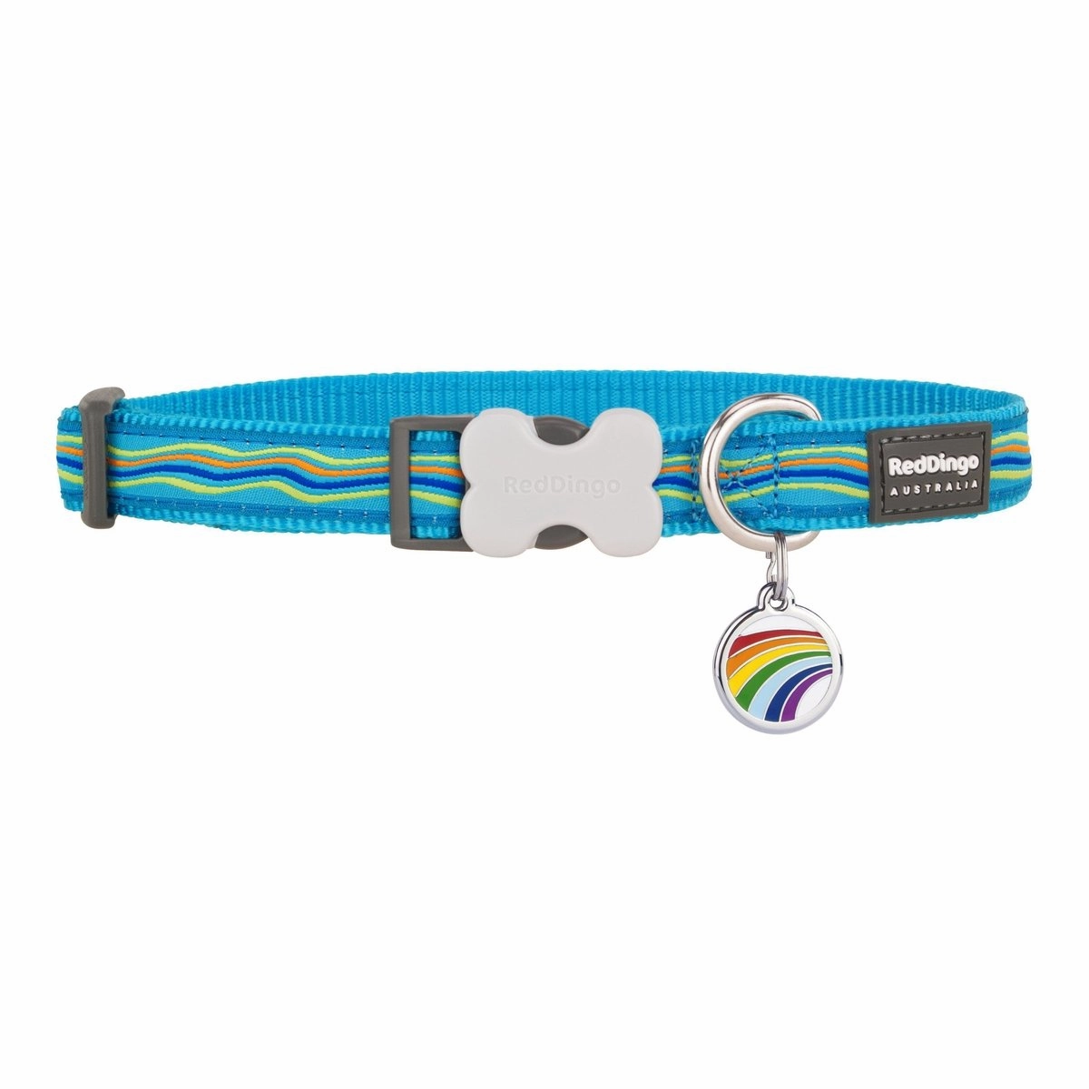 Dreamstream Turquoise Dog Collar/Tag Set