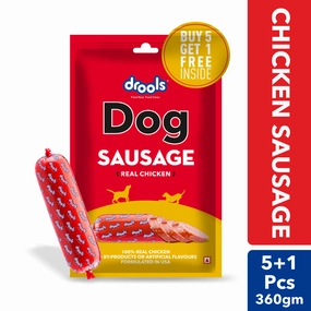 Drools 100% Real Chicken Sausage Treat for Dogs