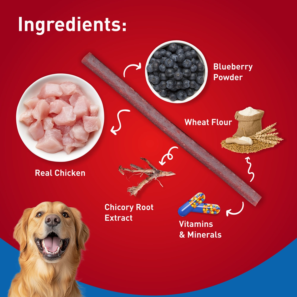 Drools Blueberry Flavour Chicken Sticks Treat for Dogs