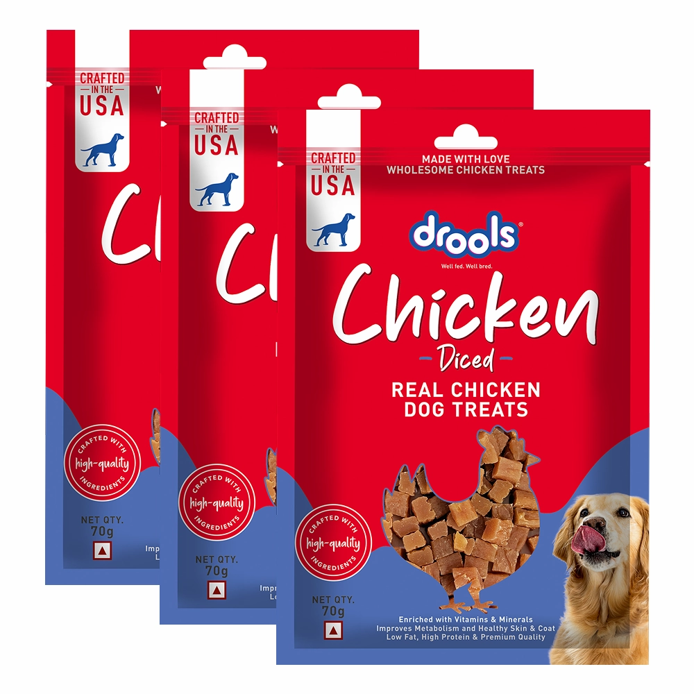 Drools Chicken Diced Dog Treats