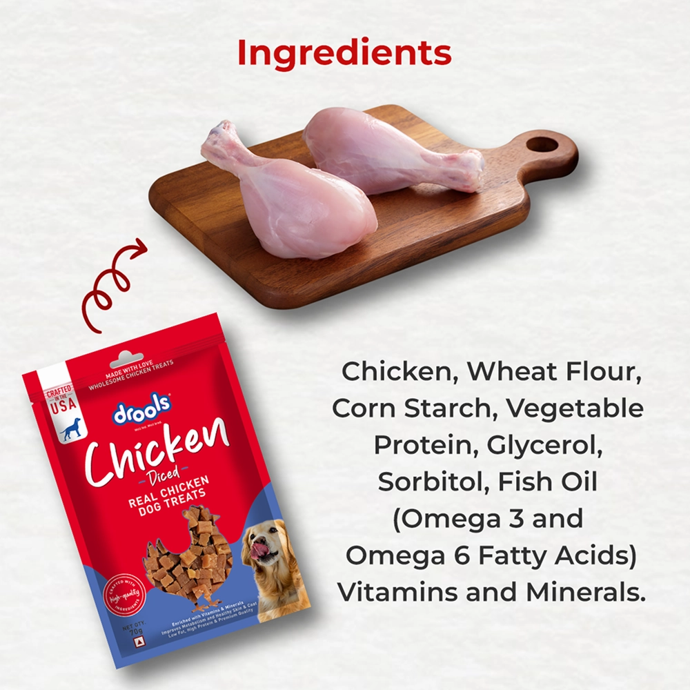 Drools Chicken Diced Dog Treats