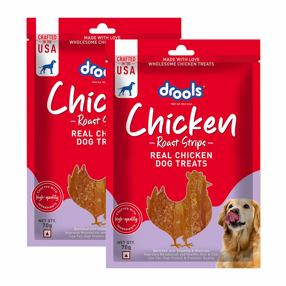 Drools Chicken Roast Strips Dogs Treats