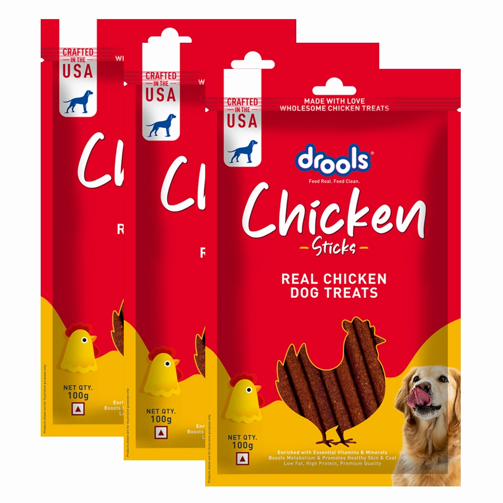 Drools Real Chicken Flavour Sticks Treat for Dogs