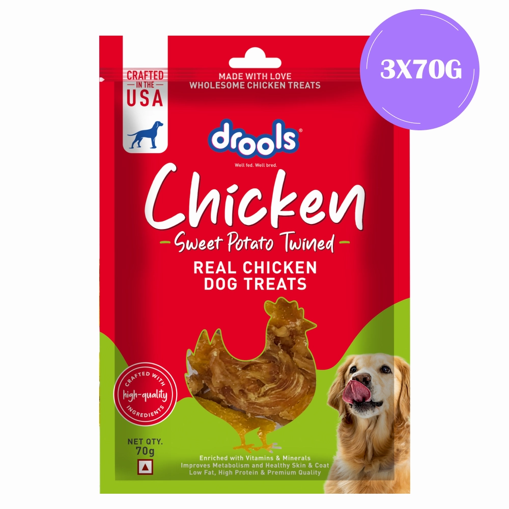 Drools Sweet Potato Twined Dog Treats