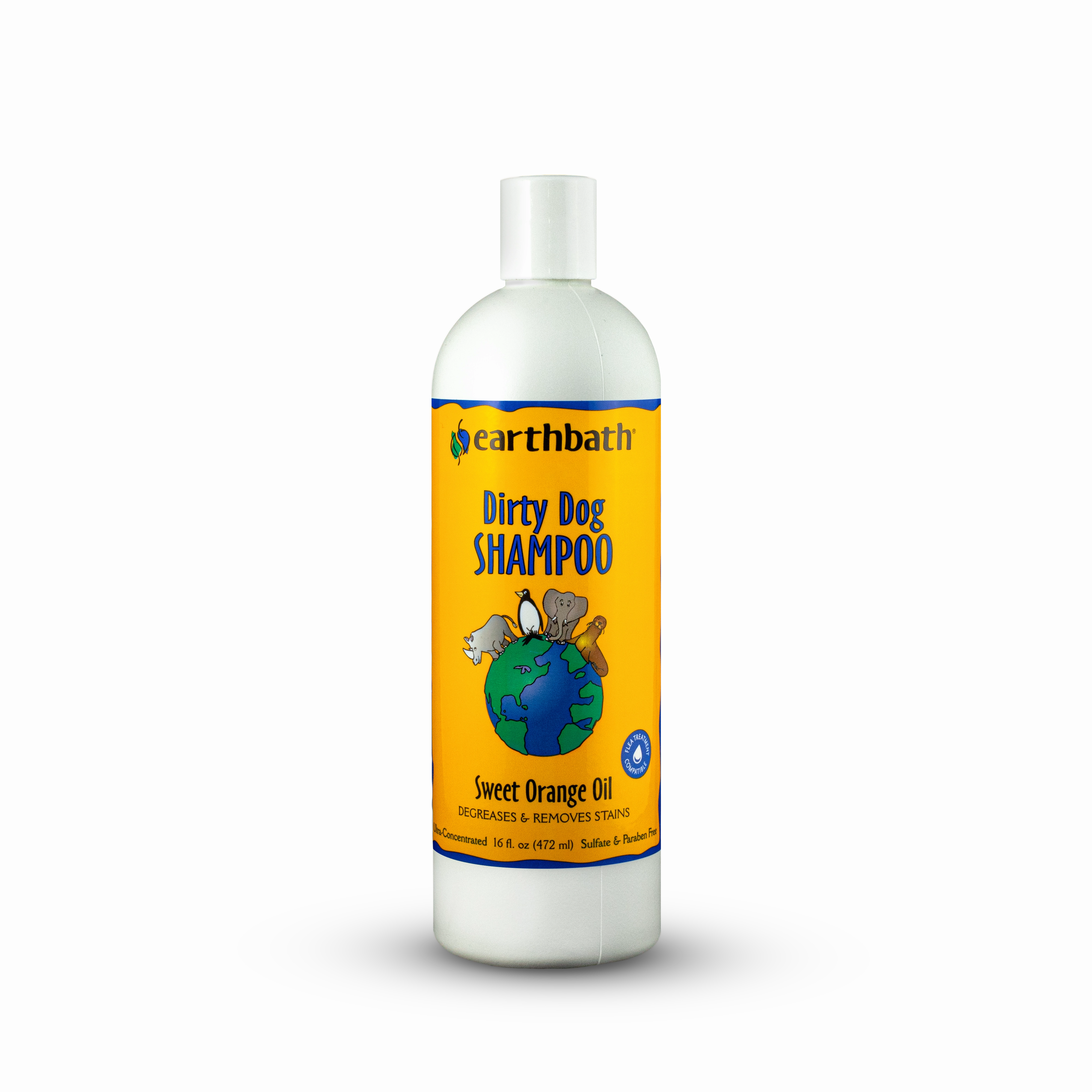 Earthbath Dirty Dog Sweet Orange Oil Shampoo 16 oz