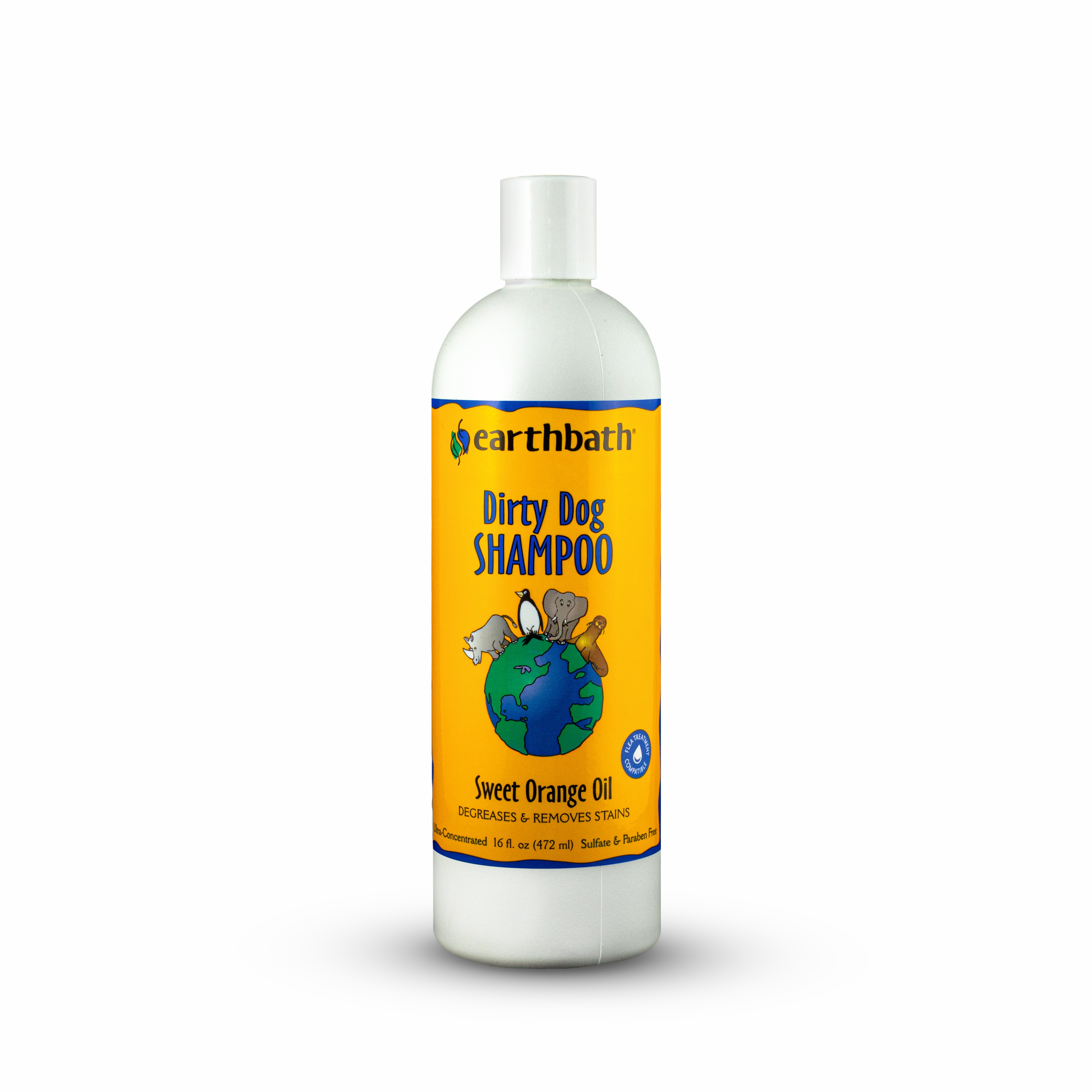 Earthbath Dirty Dog Sweet Orange Oil Shampoo 16 oz