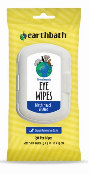 Earthbath Eye Wipes with Witch Hazel & Aloe  30 ct