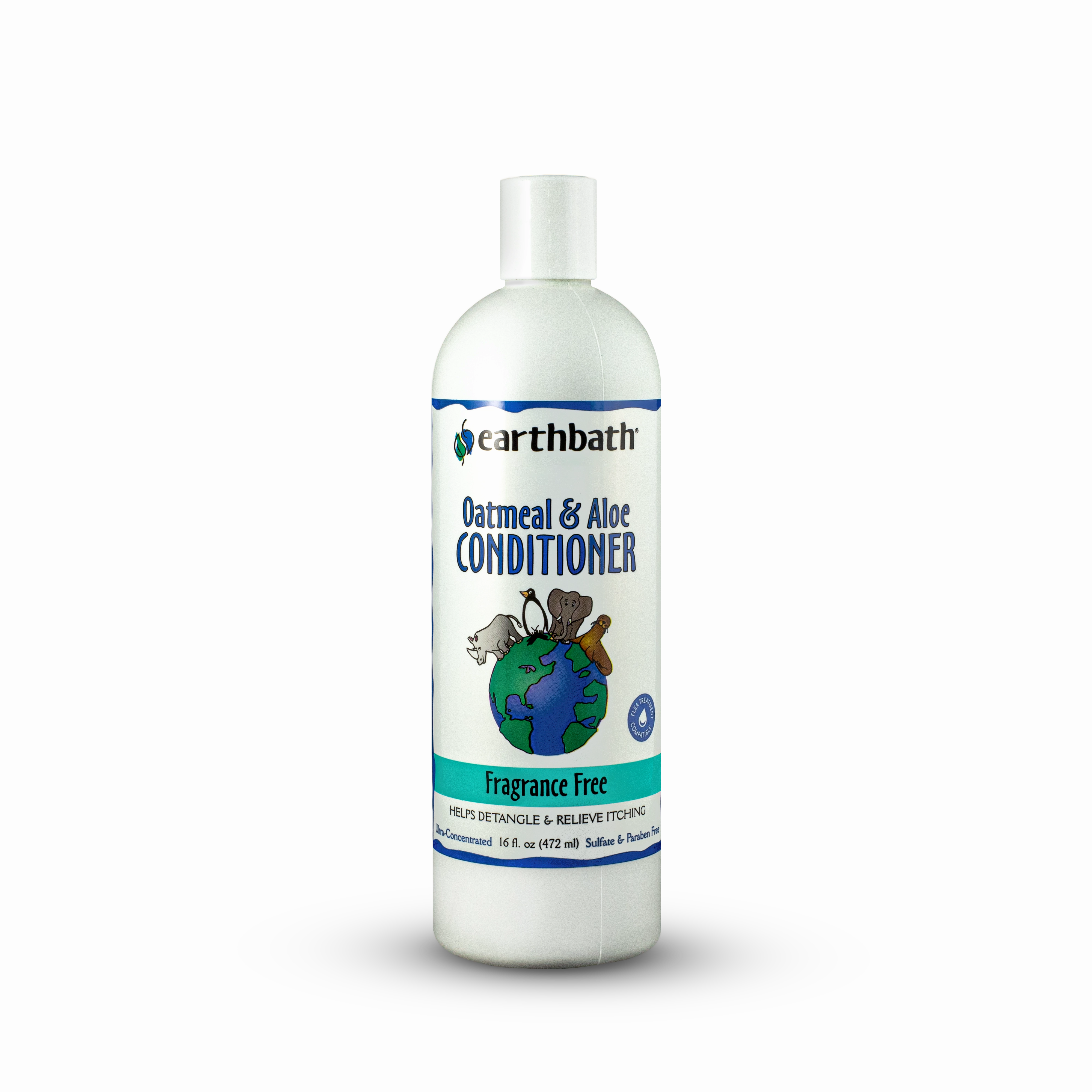 Earthbath Fragrance Free Oatmeal & Aloe Conditioner 16 oz.