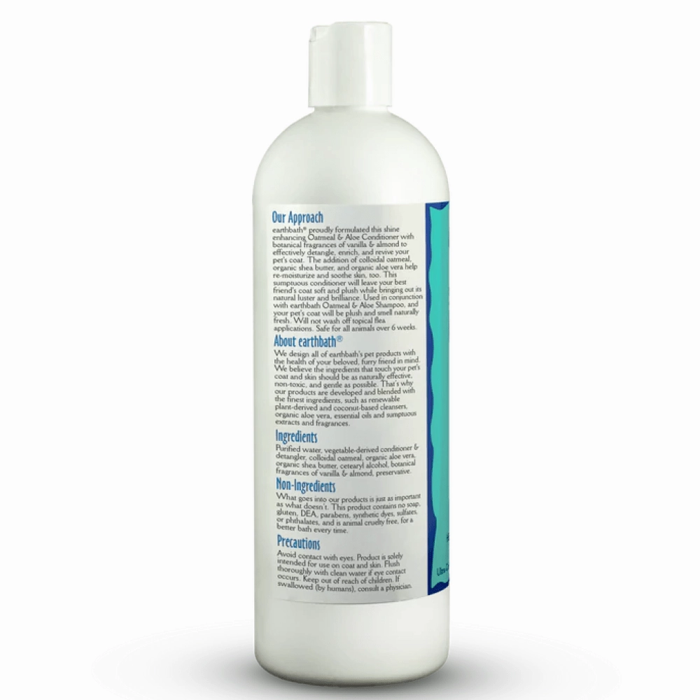 EarthBath Oatmeal & Aloe Conditioner Vanilla & Almond for Dogs and Cats
