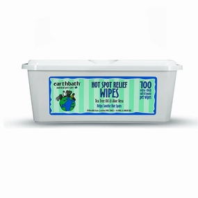 EarthBath Tea Tree & Aloe Vera Hot Spot Wipes for Dogs and Cats