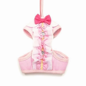 Easy Go Ruffle Dog Harness Pink