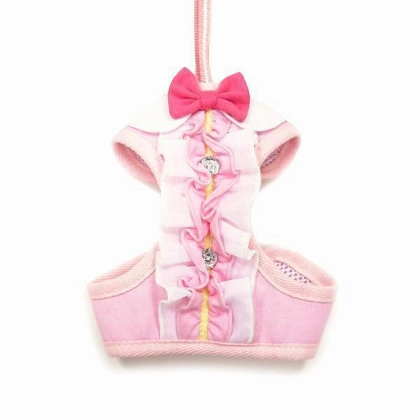 Easy Go Ruffle Dog Harness Pink
