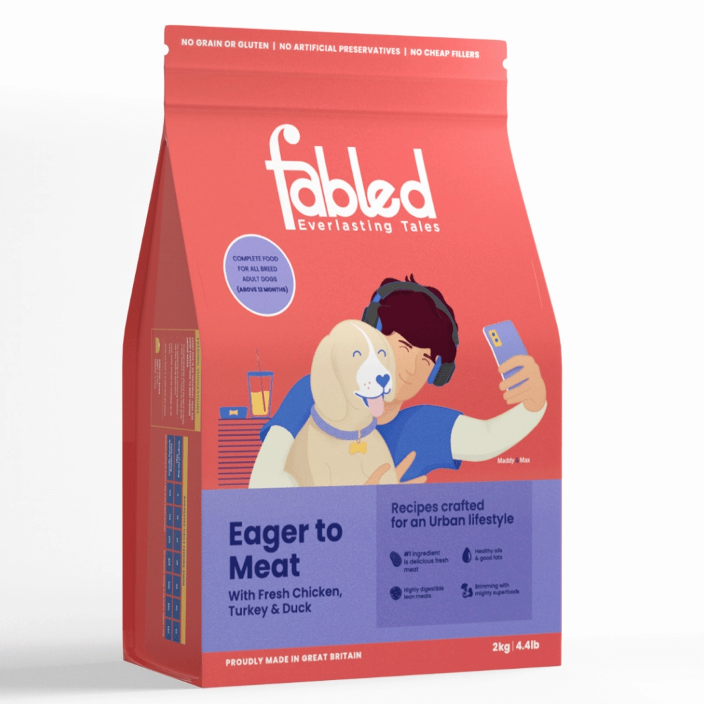Fabled Eager to Meat Fresh Chicken Turkey and Duck Adult Dog Dry Food