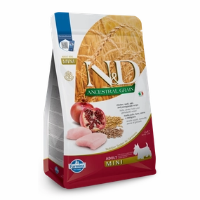 Farmina N&D Ancestral Grain Chicken & Pomegranate Mini Adult Dry Dog Food