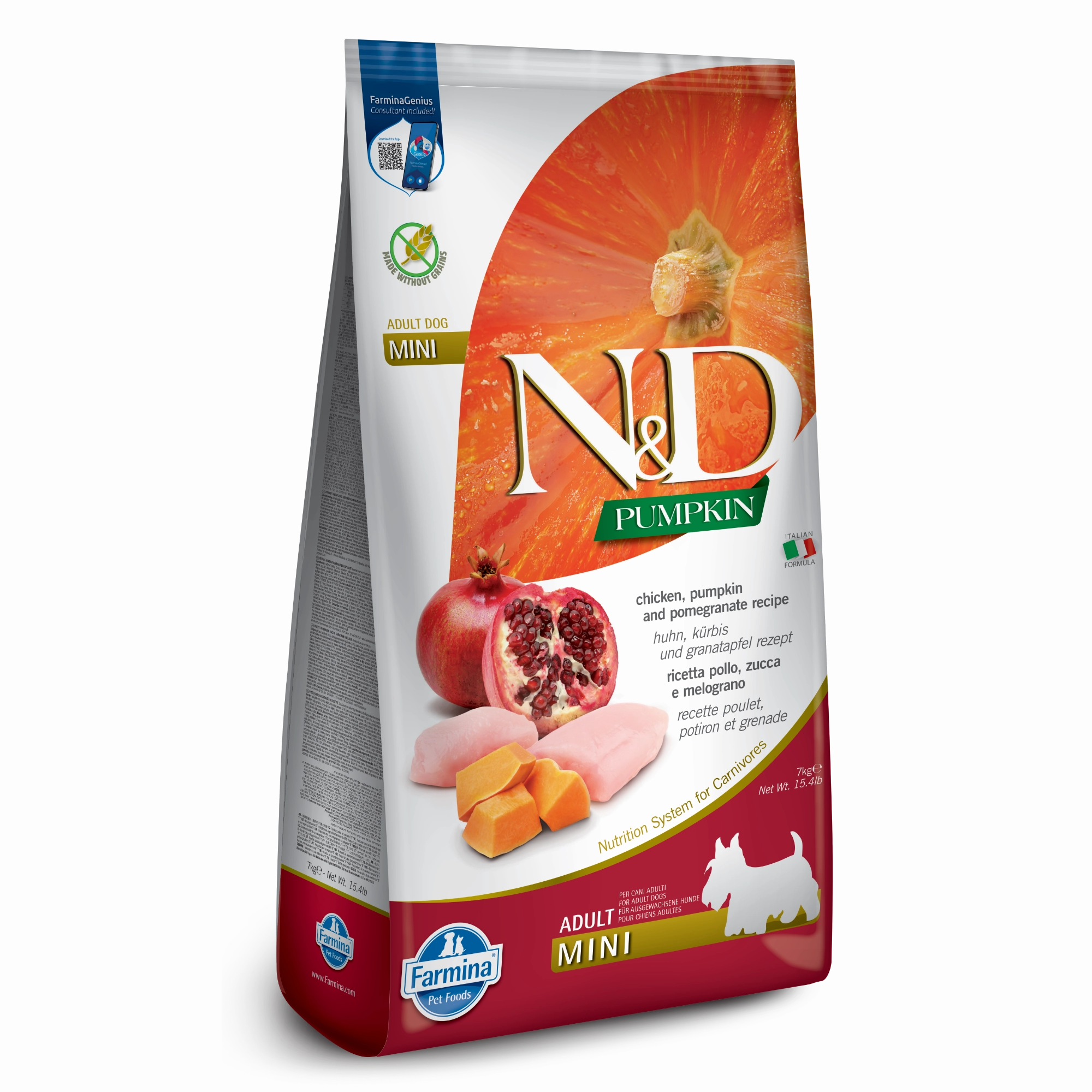 Farmina N&D Pumpkin Chicken & Pomegranate Mini Breed