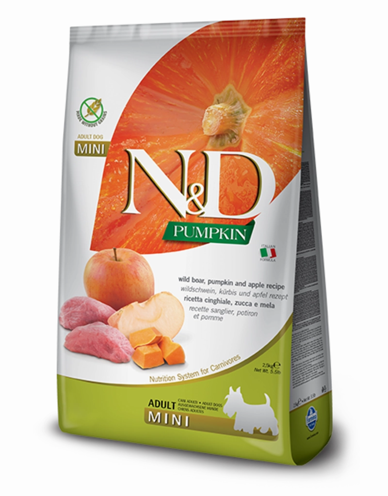 Farmina Pet Foods Mini Adult Dog Grain Free Boar Pumpkin & Apple Formula