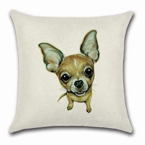 Fawn Chihuahua Throw Cushion