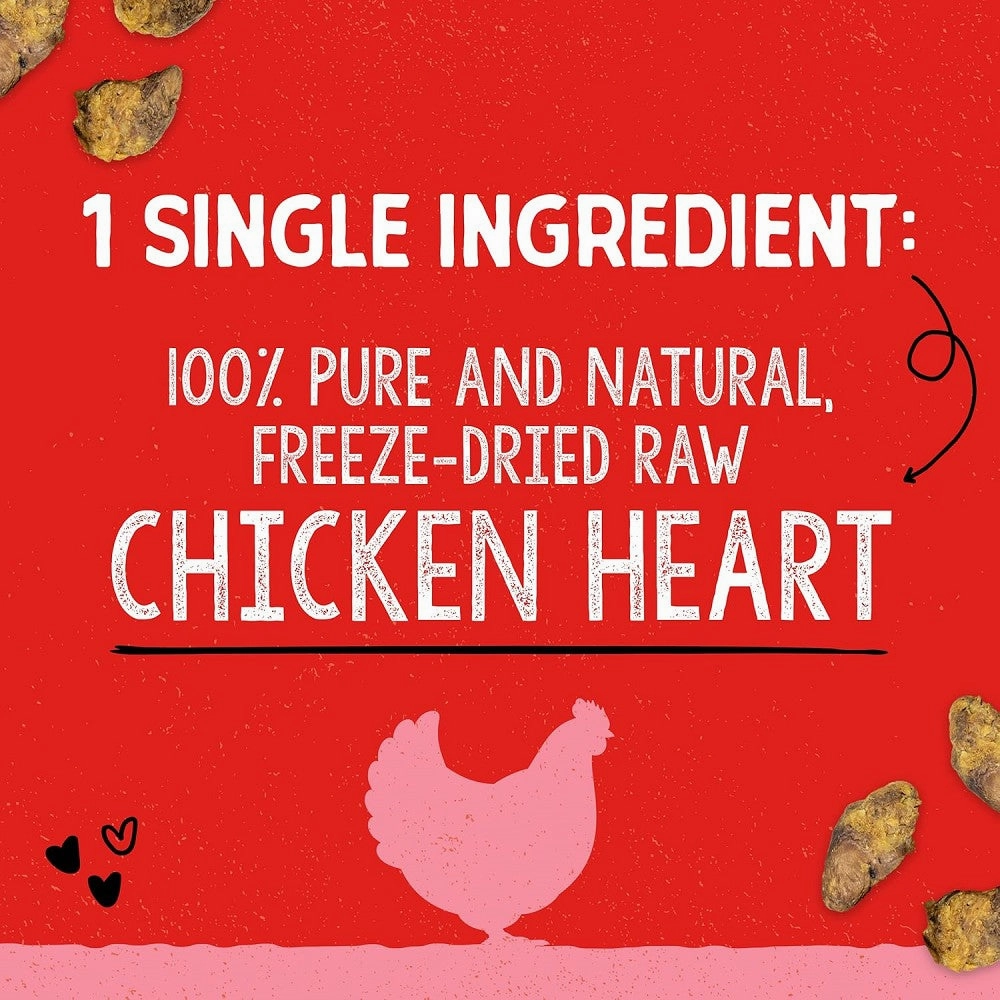 Freeze Dried Chicken Heart Dog Treats