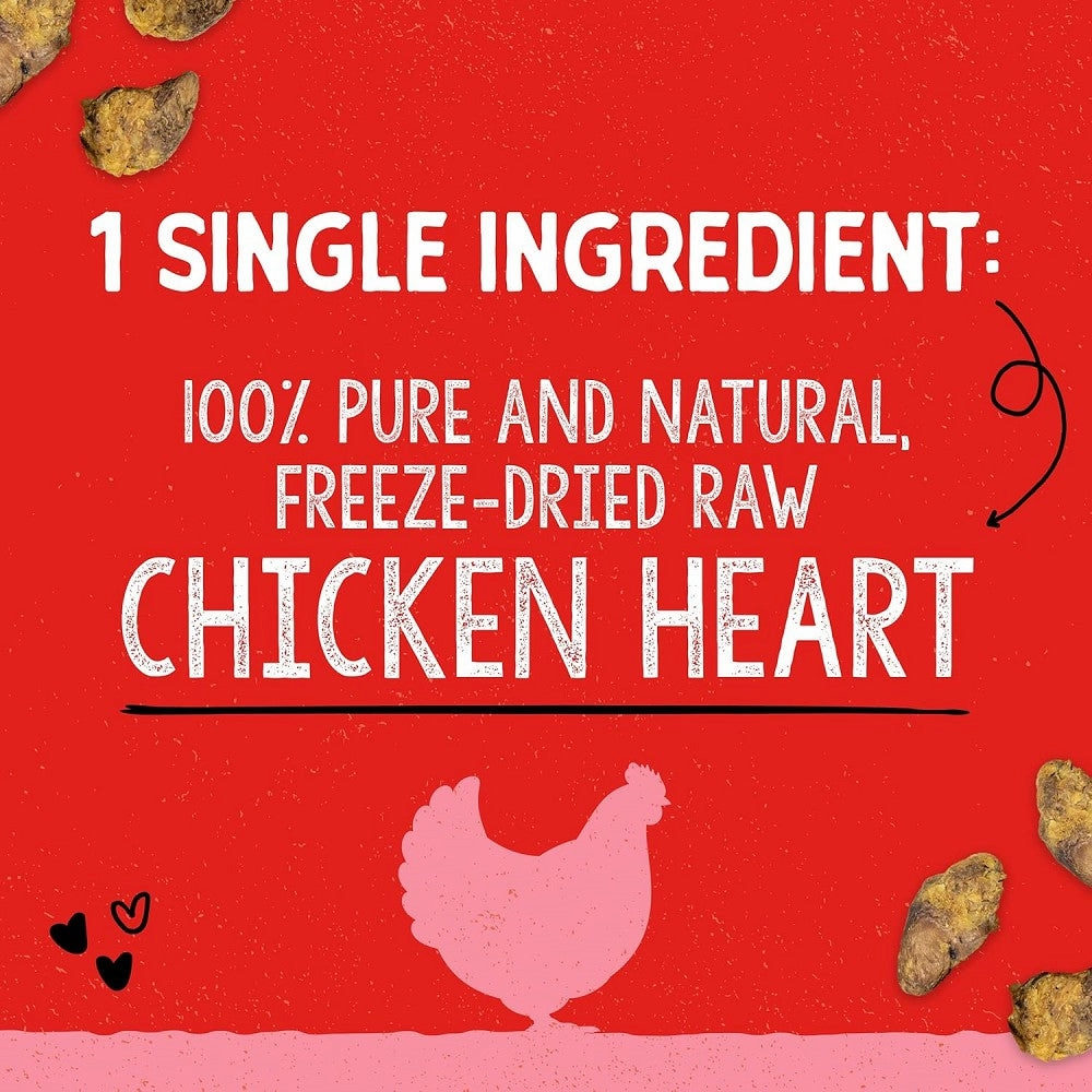 Freeze Dried Chicken Heart Dog Treats