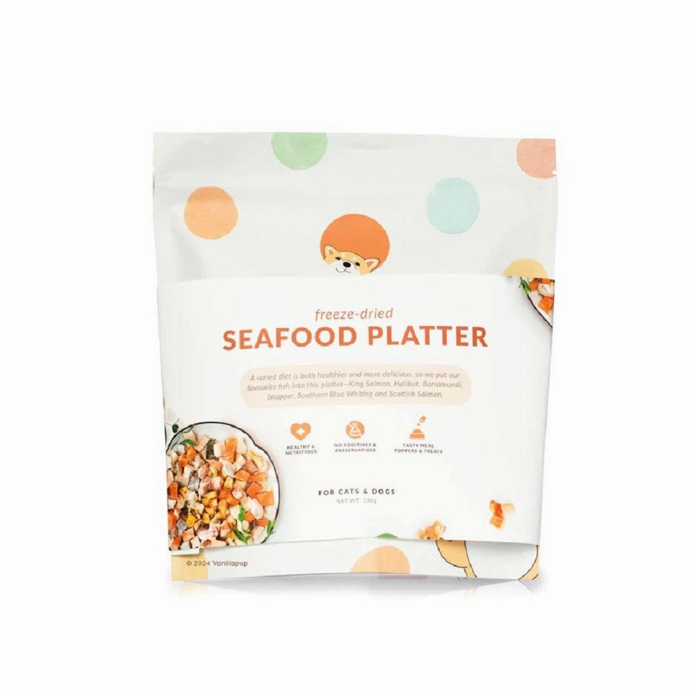 Freeze Dried Seafood Platter Treats for Dogs and Cats