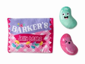 Fringe Barkers Jelly Beans Hide and Seek Plush Dog Toy