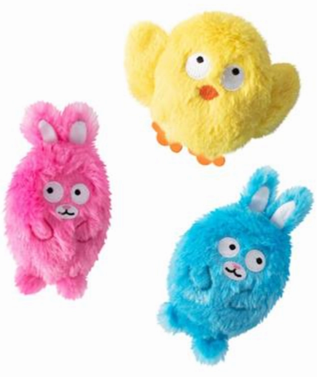 Fringe Hop, Skip, and a Jump Small Plush Dog Toys Set Of 3