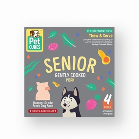 Frozen Fresh Human-Grade Gently Cooked Pork Senior Dog Food