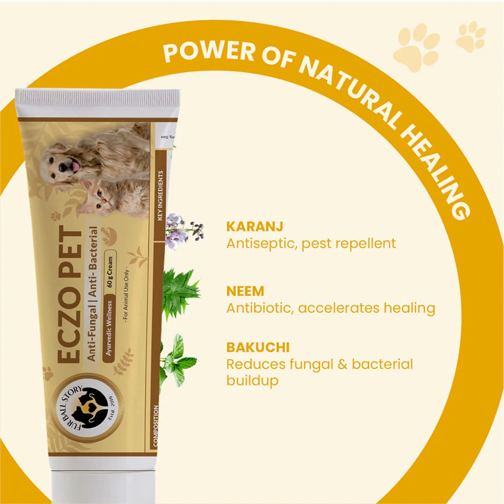 FurBall Story Eczo Pet Cream for Dogs and Cats