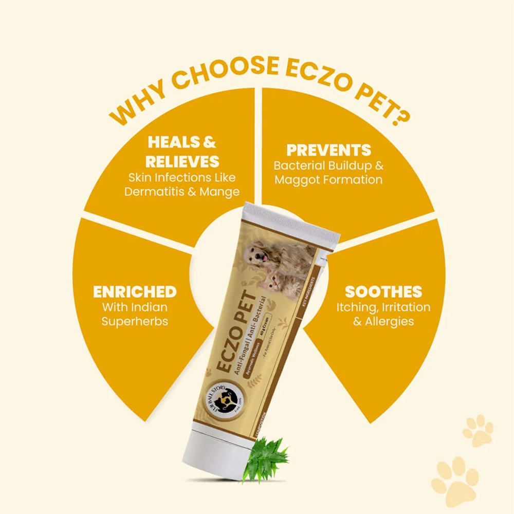 FurBall Story Eczo Pet Cream for Dogs and Cats