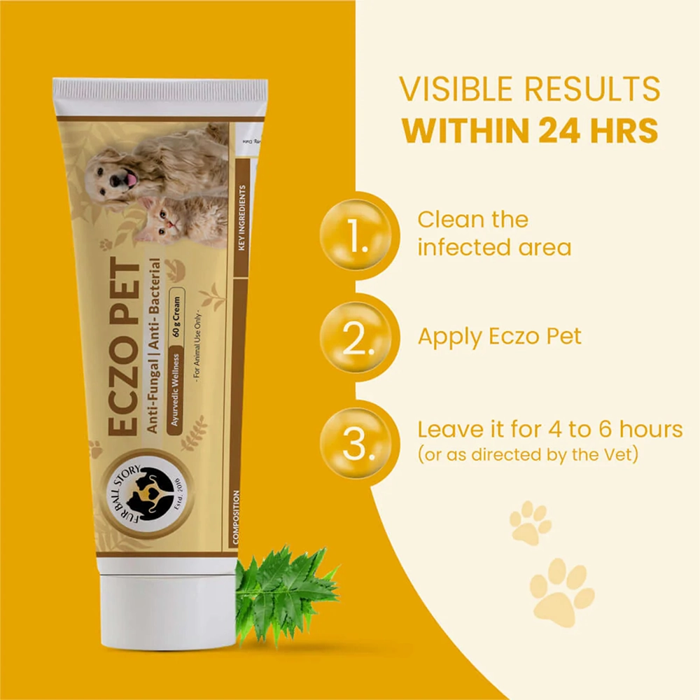 FurBall Story Eczo Pet Cream for Dogs and Cats
