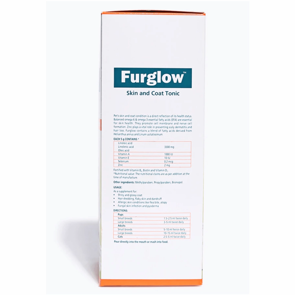 Furlicks Skin & Coat Supplement and Himalaya Furglow Skin and Coat Tonic Combo for Dogs and Cats