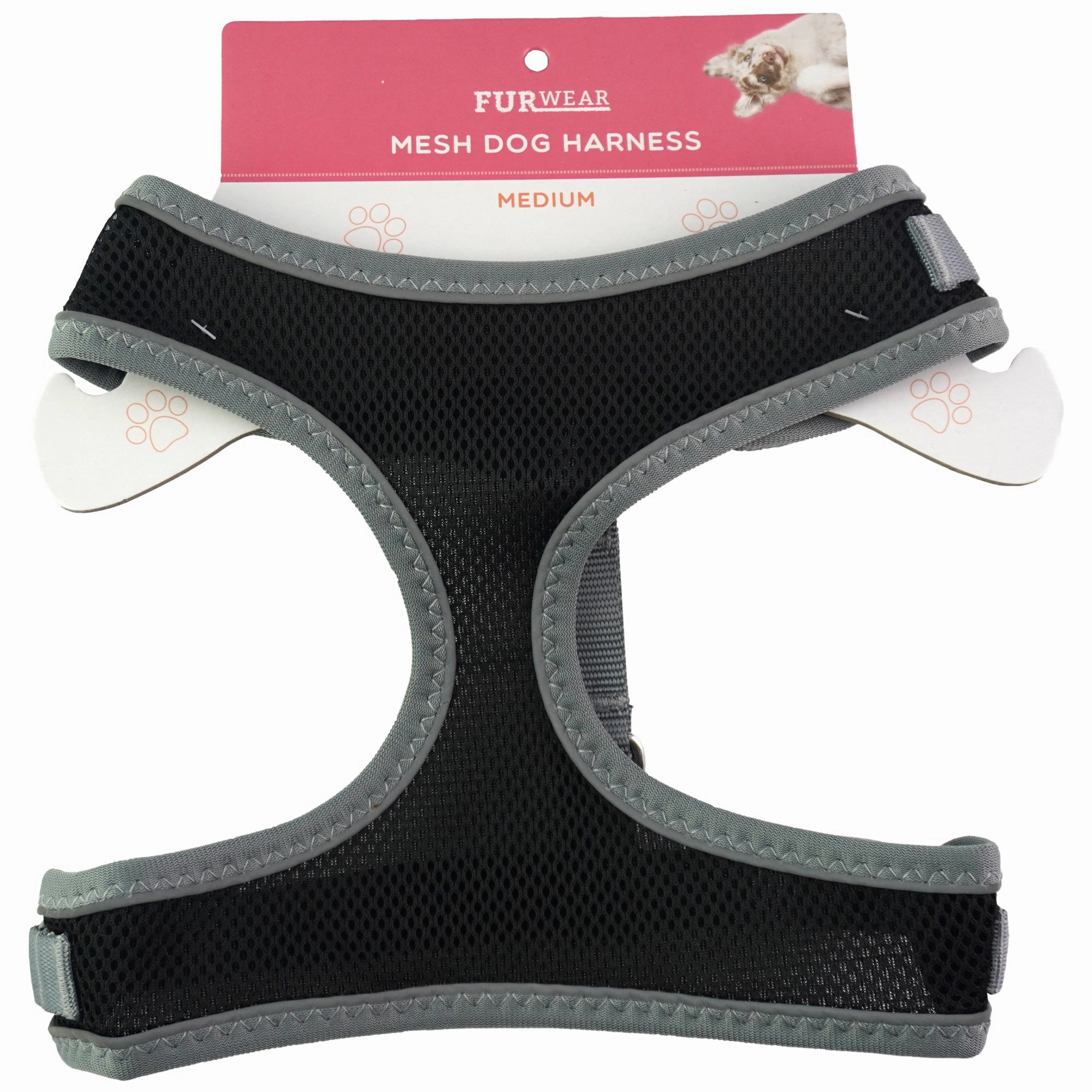 Furwear - Mesh Dog Harness (Black)