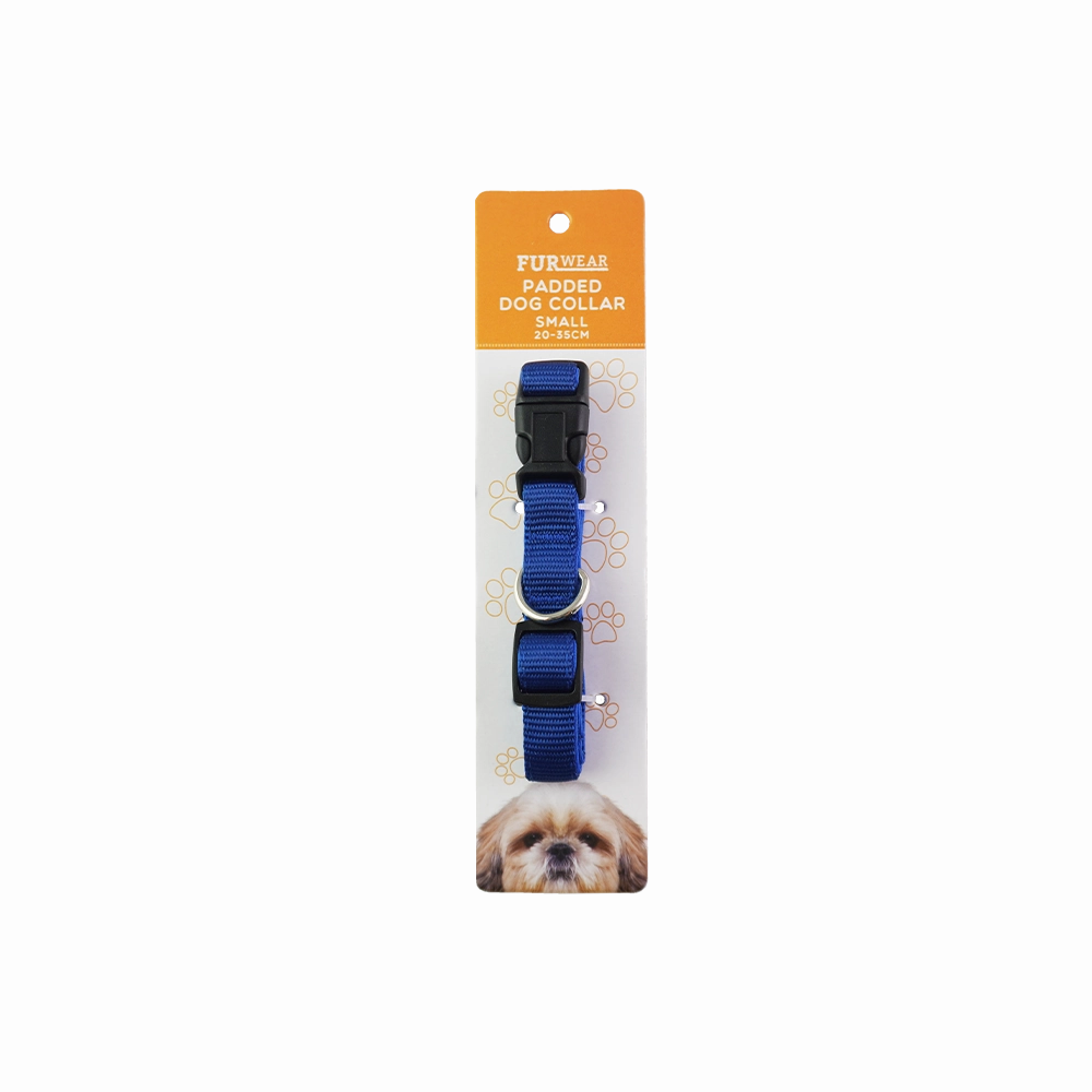Furwear - Padded Dog Collar (Blue)