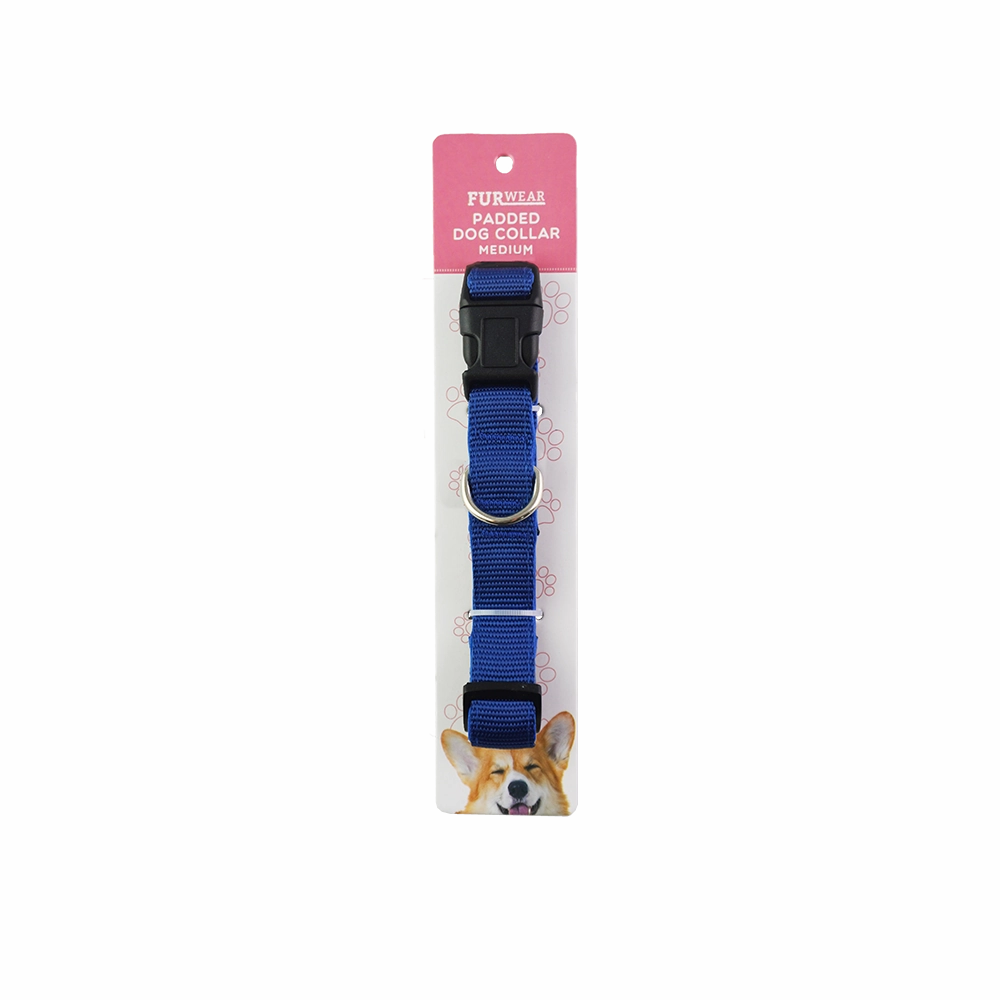 Furwear - Padded Dog Collar (Blue)