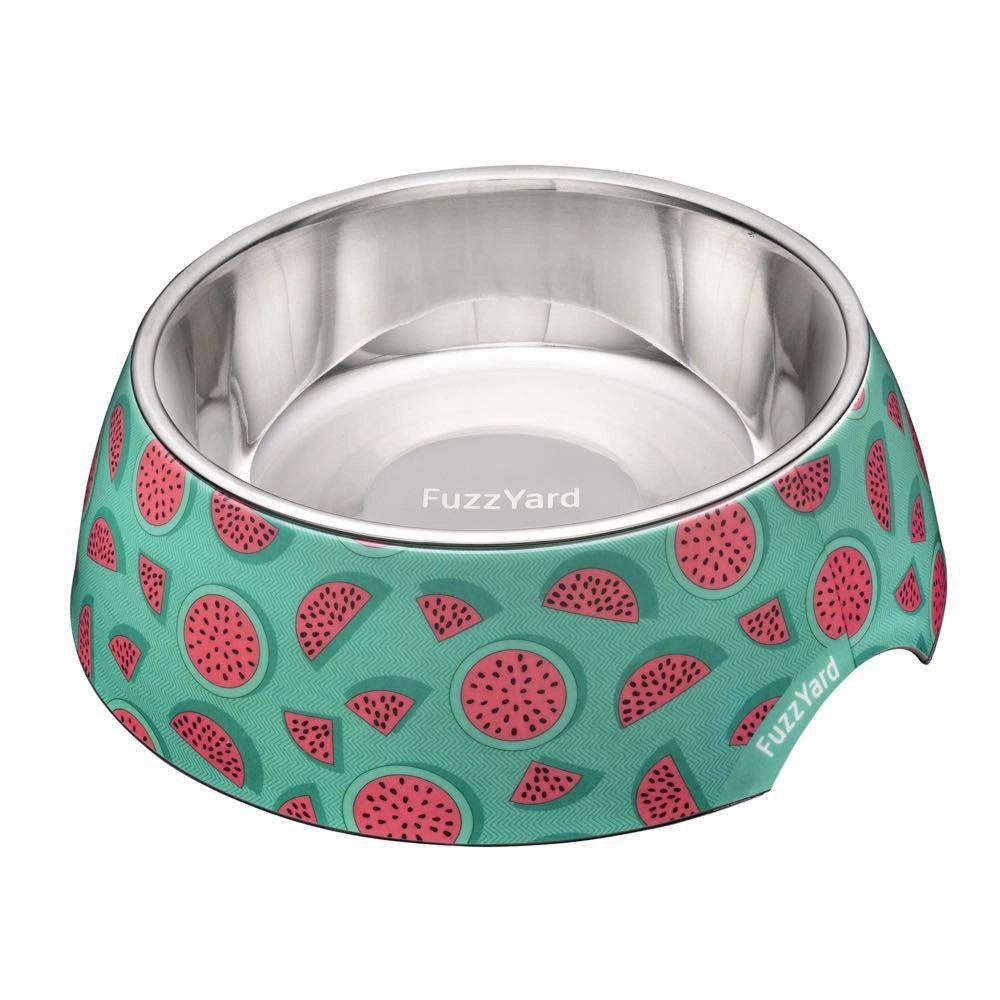 Fuzzyard Dog Bowl Melamine Summer Punch M