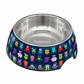 Fuzzyard Dog Bowl Melamine Yard Monsters L
