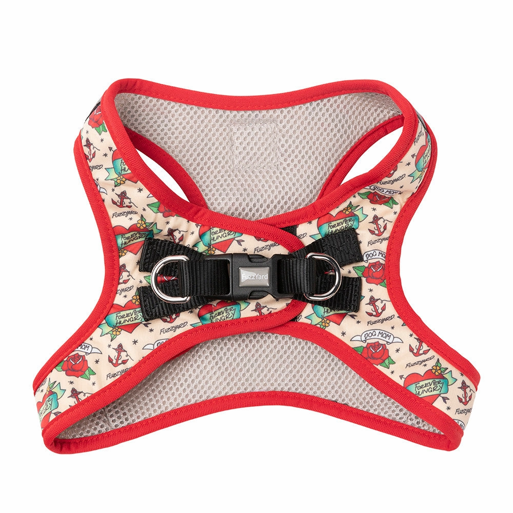 Fuzzyard Dog Step In Harness Ink'd Up XS