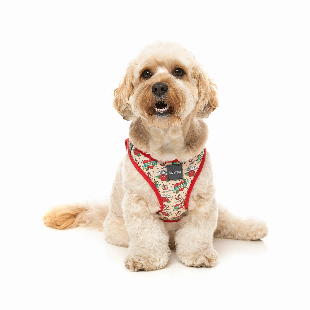 Fuzzyard Dog Step In Harness Ink'd Up XS