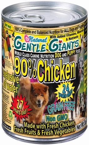 Gentle Giants Non-GMO Grain Free Chicken Dog & Puppy Can Food