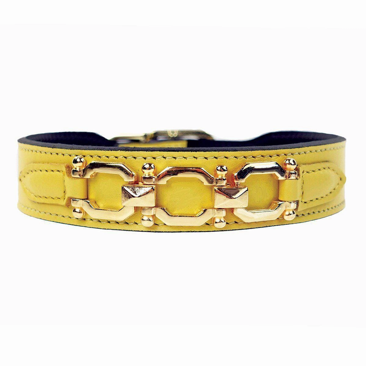 Georgia Rose Collection Dog Collar Canary Yellow