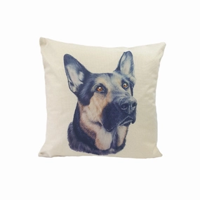 German Shepherd Looking Up Throw Cushion