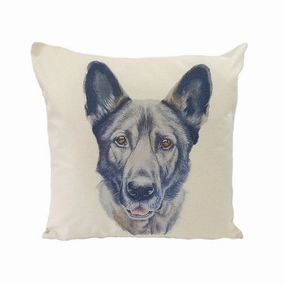 German Shepherd Portrait Throw Cushion