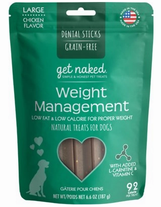 Get Naked Weight Management Dental Chew Sticks