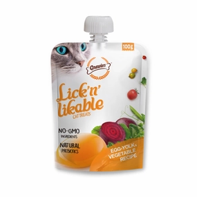 Gnawlers Lick n Likable Egg Yolk & Vegetable Cat Treats