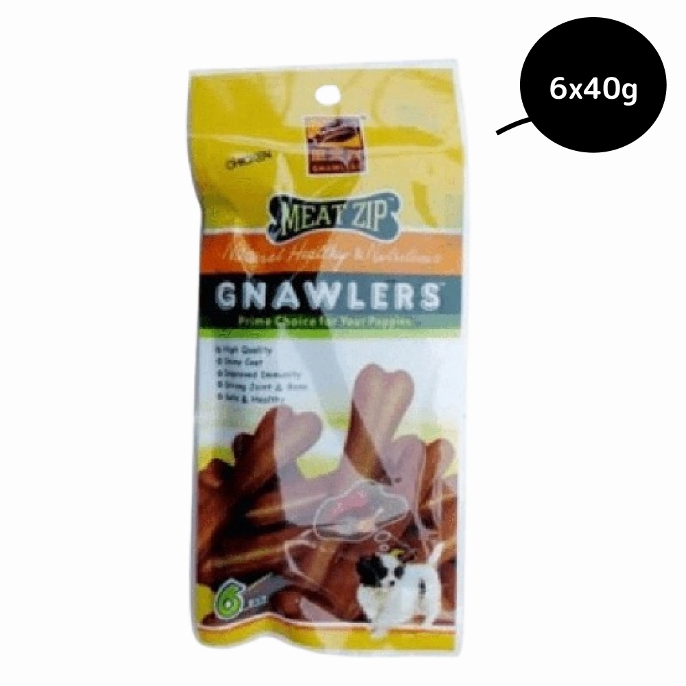 Gnawlers Meat Zip Dog Treat