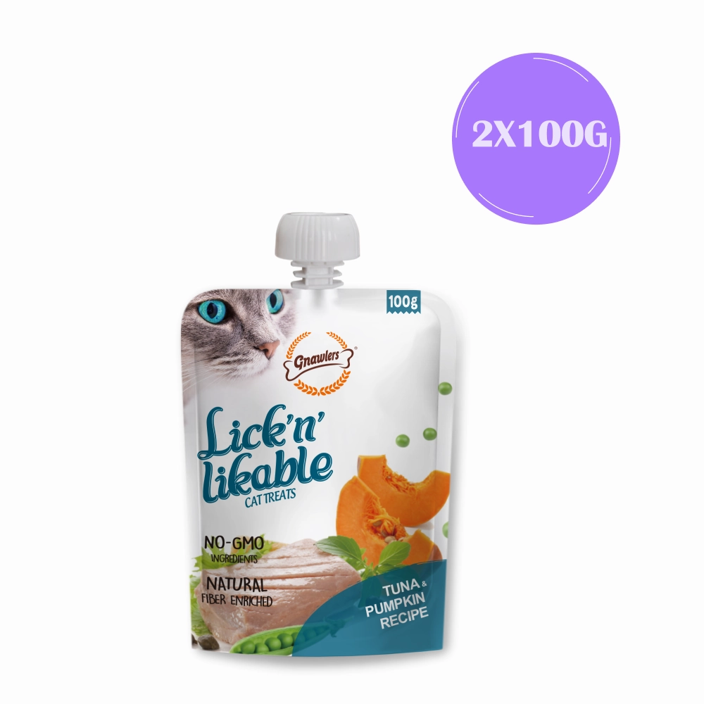 Gnawlers Tuna & Pumpkin Lick n Likable Cat Treats