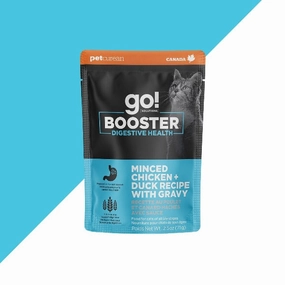 Go! Solutions Booster Digestive Health Minced Chicken   Duck with Gravy Wet Cat Food