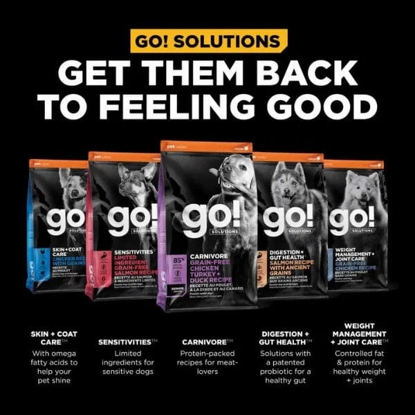 Go! Solutions Carnivore Grain-Free Chicken, Turkey & Duck Senior Recipe Dry Dog Food