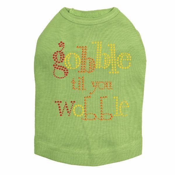 Gobble Til You Wobble Rhinestone Dog Tank