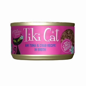 Grill Ahi Tuna & Crab in Broth Cat Can